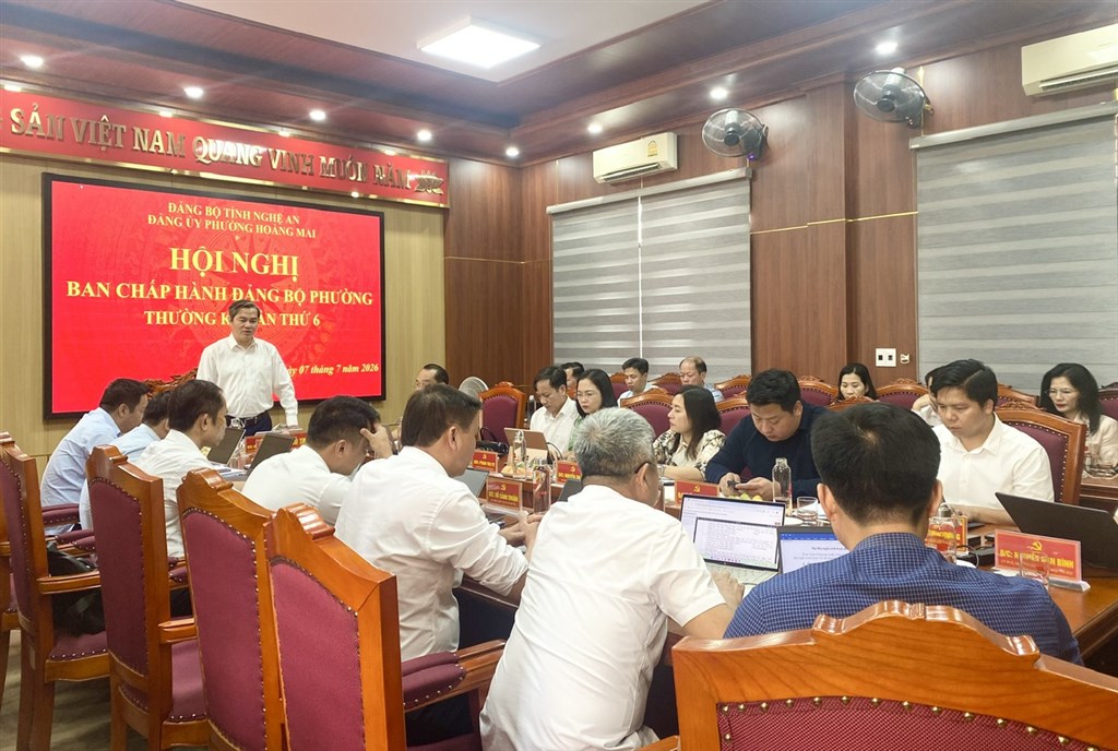 HỘI NGHỊ BAN CHẤP HÀNH ĐẢNG BỘ PHƯỜNG HOÀNG MAI THƯỜNG KỲ QUÝ II NĂM 2026