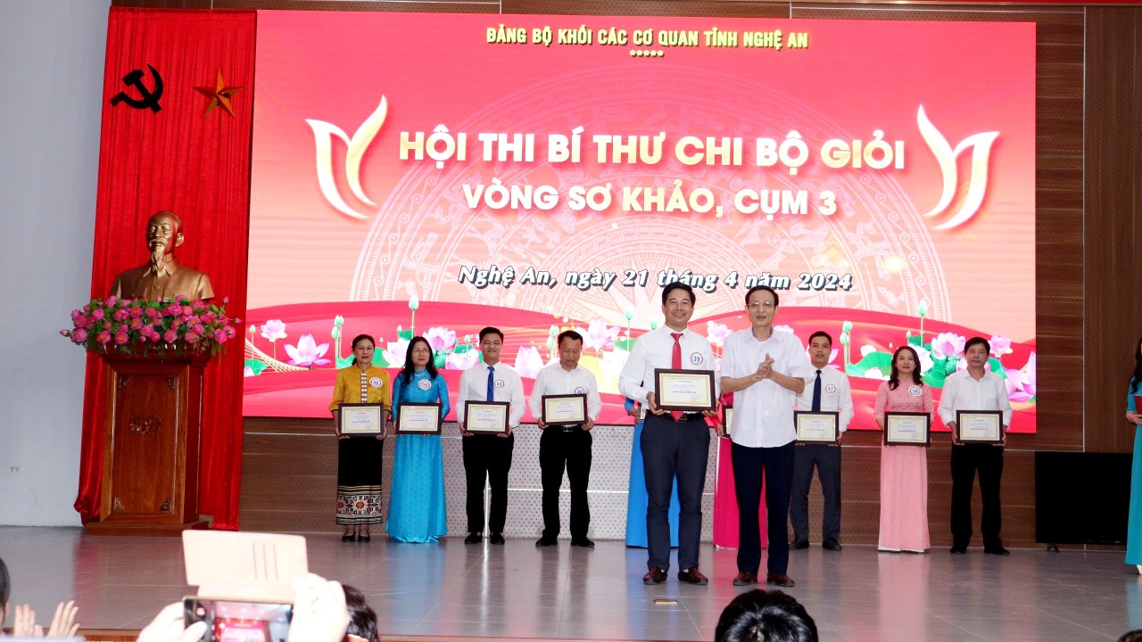 9  thí sinh lọt vào vòng chung kết Hội thi Bí thư Chi bộ giỏi năm 2024