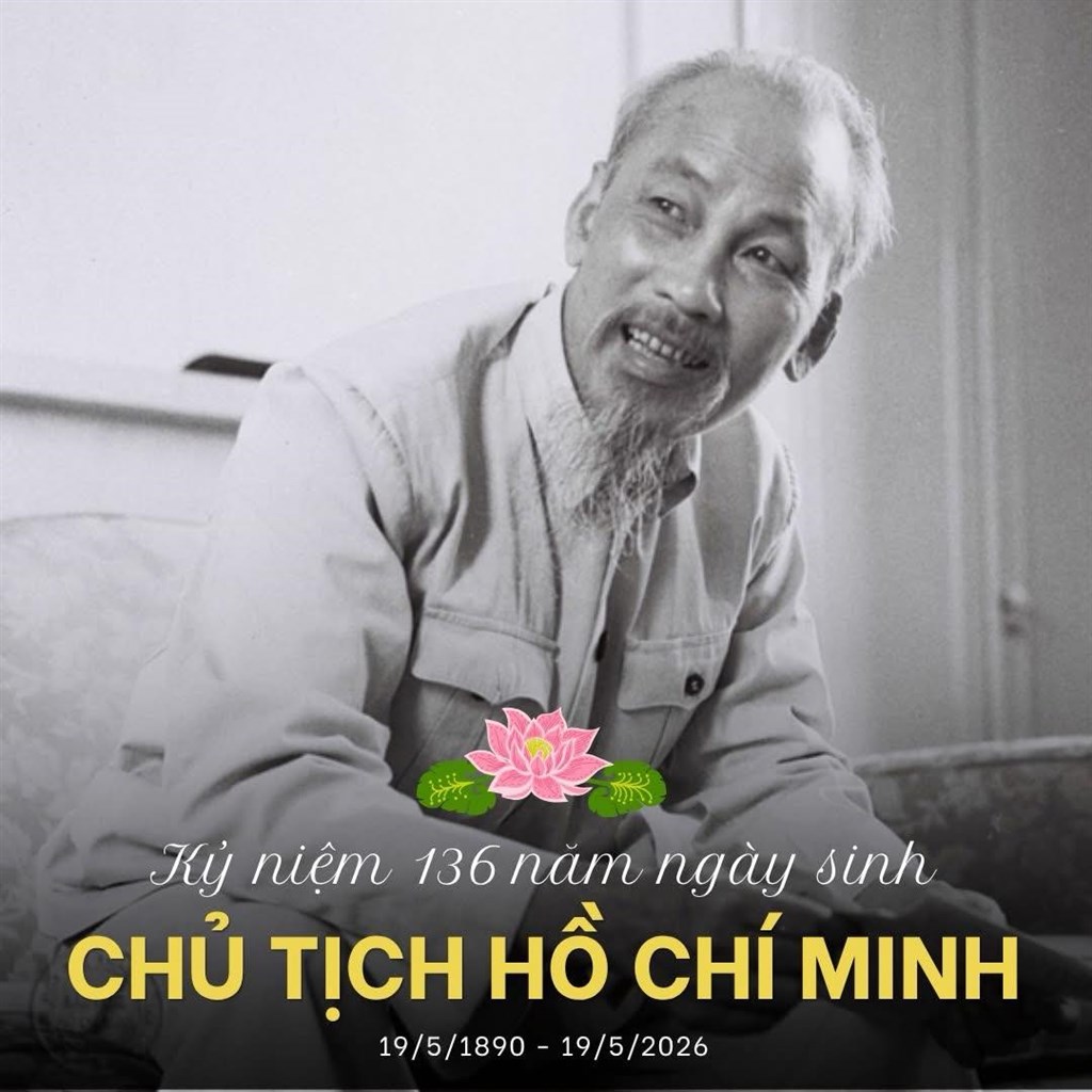 Kỷ niệm 136 năm ngày sinh Chủ tịch Hồ Chí Minh (19/5/1890 – 19/5/2026)