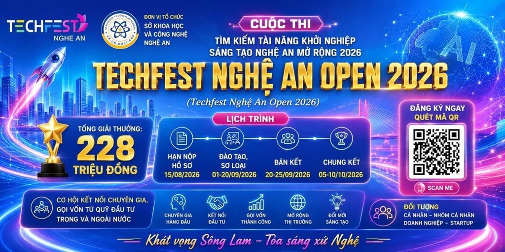 Sở Y tế Nghệ An hưởng ứng và lan tỏa Cuộc thi Techfest Nghệ An Open 2026
