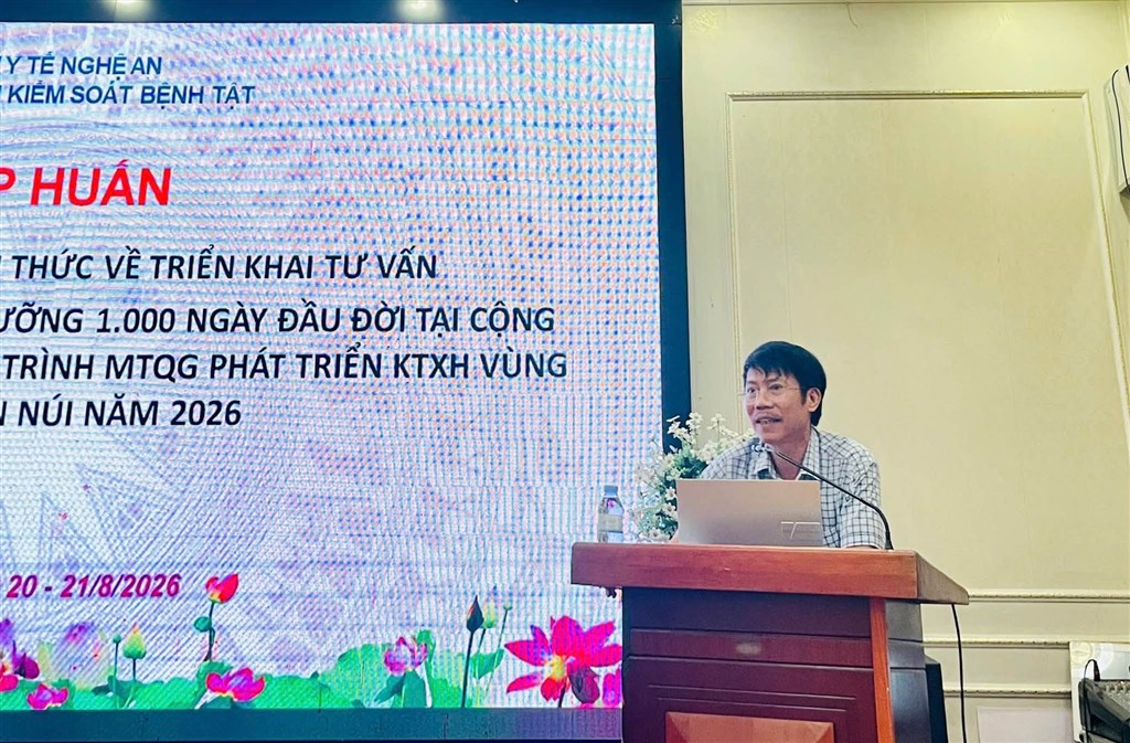 Tăng cường kiến thức về triển khai tư vấn, hướng dẫn chăm sóc dinh dưỡng 1.000 ngày đầu đời tại cộng đồng thuộc Dự án 7 – Chương trình MTQG phát triển kinh tế - xã hội vùng đồng bào dân tộc thiểu số và miền núi năm 2026.