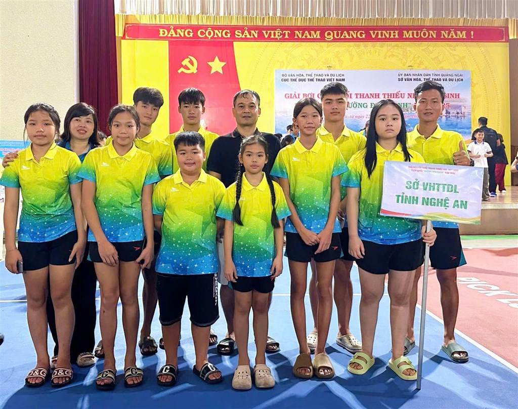 Nghệ An giành 4 huy chương tại Giải bơi cứu đuối thanh thiếu nhi, học sinh toàn quốc “Đường đua xanh” năm 2025