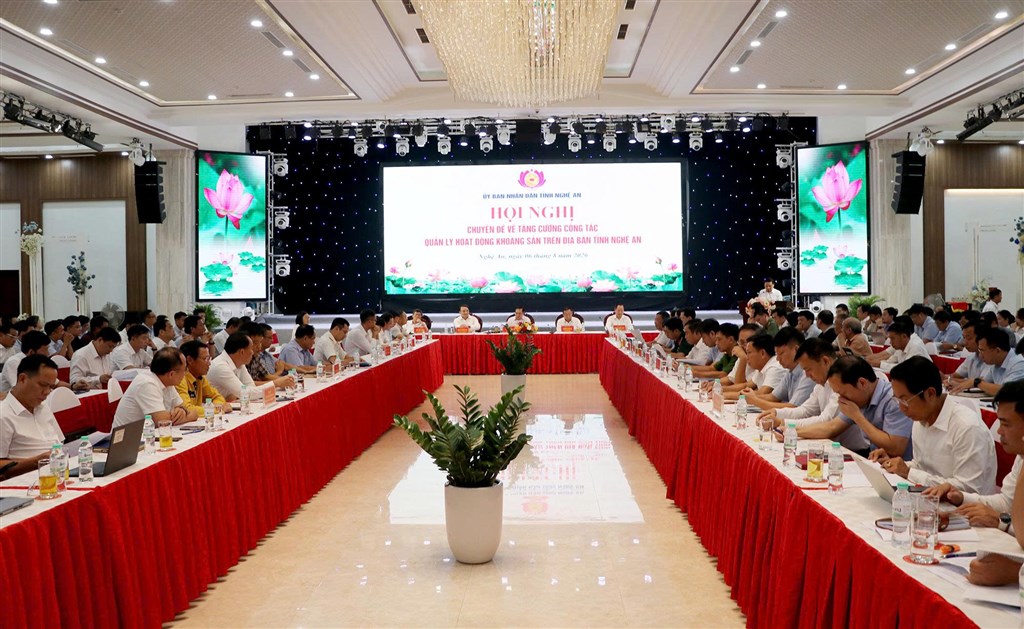 Hội nghị chuyên đề về tăng cường công tác quản lý hoạt động khoáng sản trên địa bàn tỉnh