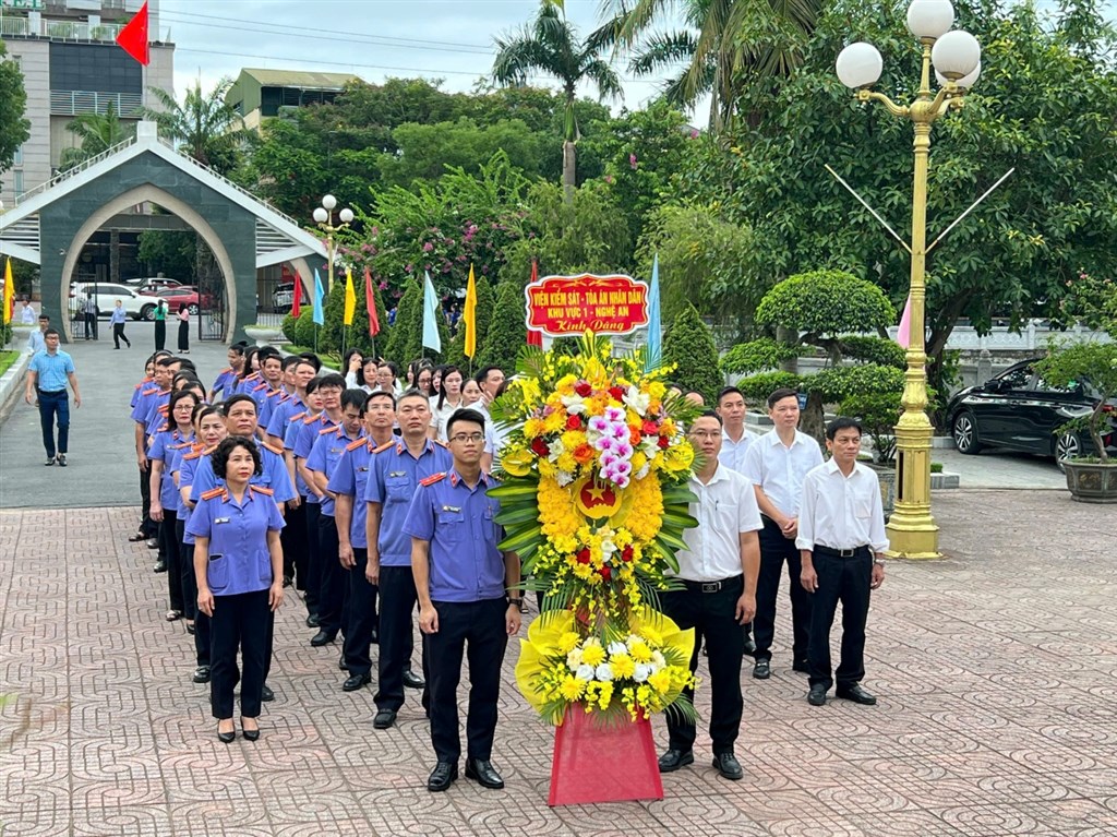 Viện KSND Khu vực 1 – Nghệ An phối hợp Tòa án nhân dân tổ chức một số hoạt động hướng tới Lễ kỷ niệm 78 năm ngày Thương binh – liệt sĩ  (27/7/1947 - 27/7/2025)