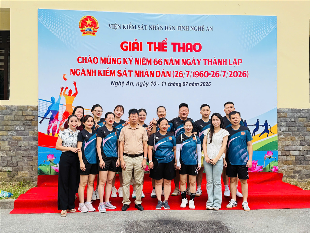 VKSND khu vực 8 – Nghệ An không ngừng phát huy tinh thần thi đua, đạt được nhiều kết quả nổi bật và thành tích đáng ghi nhận hướng tới kỷ niệm 66 năm Ngày thành lập ngành Kiểm sát nhân dân (26/7/1960 – 26/7/2026)