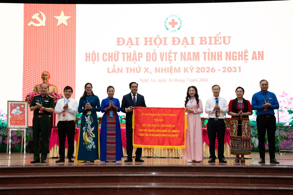 Hội Chữ thập đỏ tỉnh Nghệ An triển khai hiệu quả các hoạt động trọng tâm trong tháng 7/2026