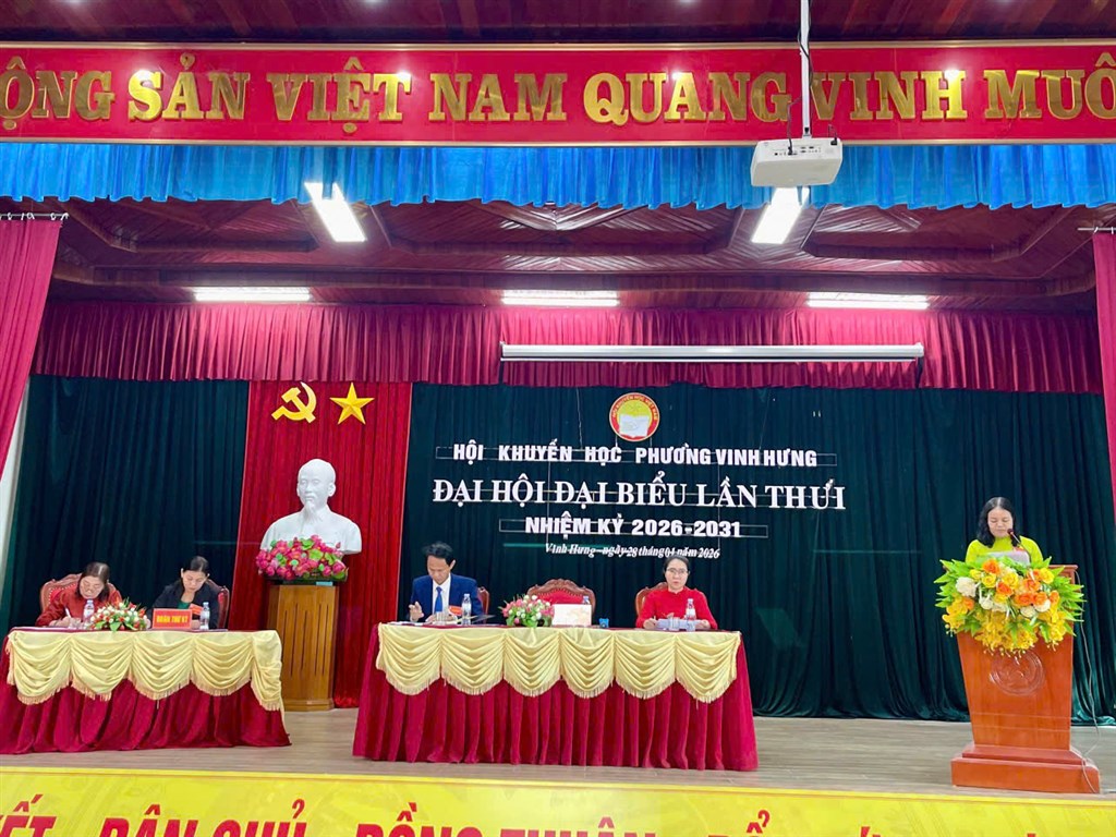Đại hội đại biểu Hội Khuyến học phường Vinh Hưng, Khóa I , nhiệm kỳ 2026 - 2031