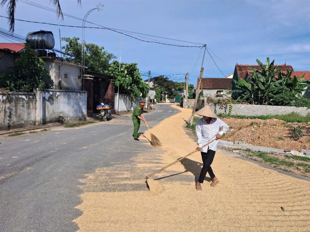 Bài tuyên truyền Về việc không phơi lúa, rơm, nông sản trên đường giao ...