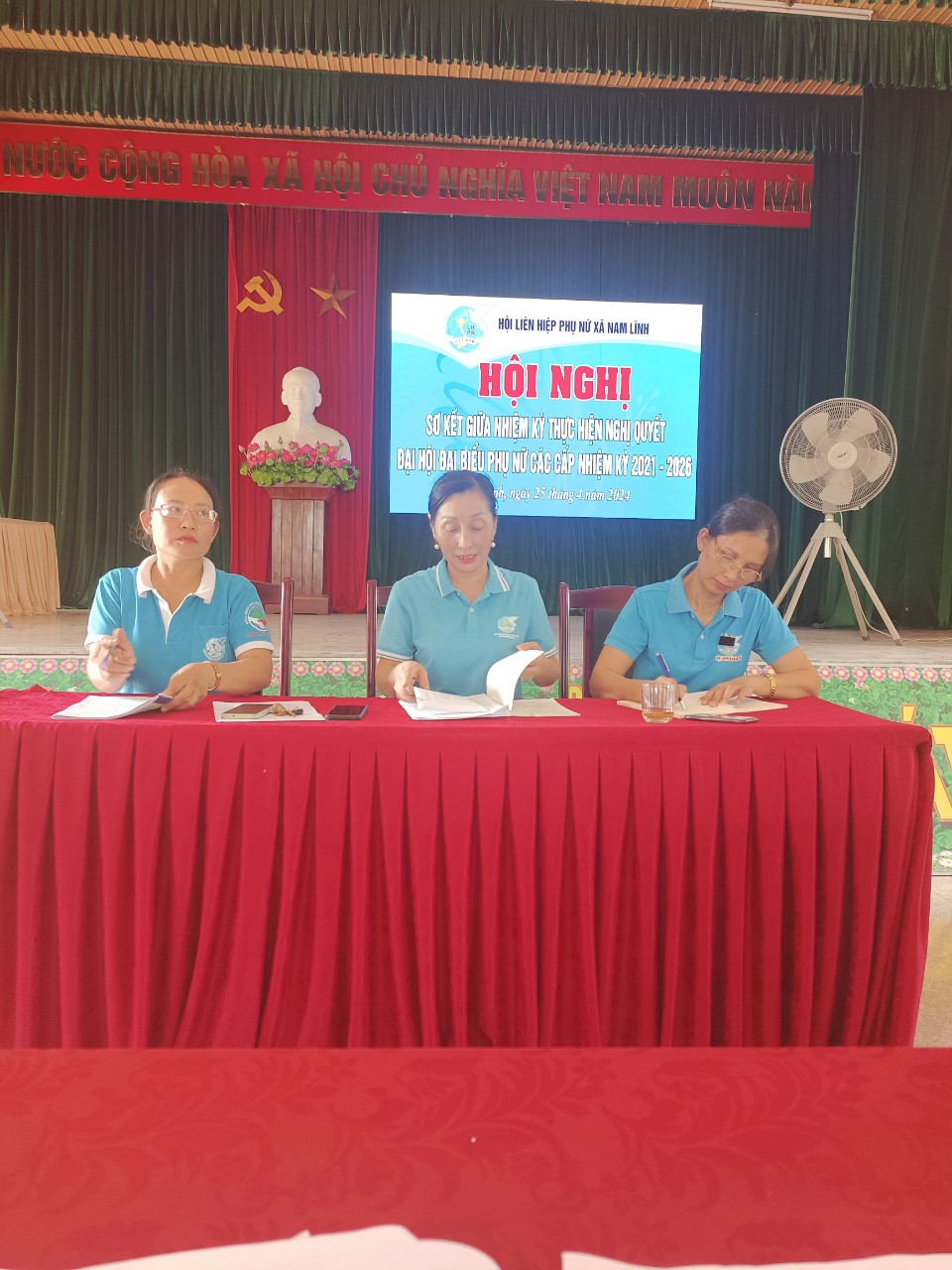 Hội Liên hiệp Phụ nữ xã Nam Lĩnh sơ kết giữa nhiệm kỳ 2021-2026