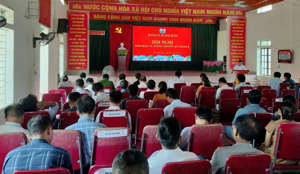 ĐẢNG ỦY  XÃ BẠCH HÀ TỔ CHỨC HỘI NGHỊ TƯ TƯỞNG THÁNG 8 NĂM 2025