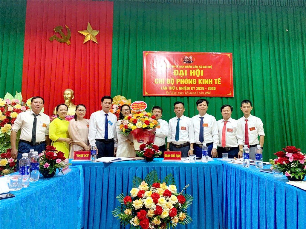 CÁC CHI BỘ TRỰC THUỘC ĐẢNG BỘ UBND XÃ ĐẠI HUỆ  HOÀN THÀNH ĐẠI HỘI CHI BỘ NHIỆM KỲ 2025-2030