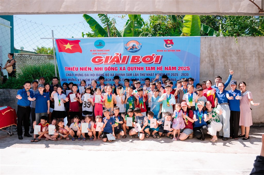 Đoàn Thanh niên xã Quỳnh Tam (tỉnh Nghệ An) tổ chức giải Bơi Thiếu niên, Nhi đồng hè năm 2025!