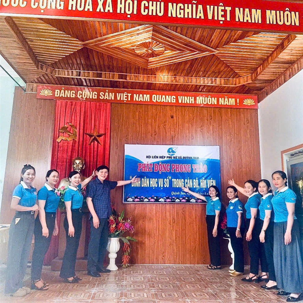 Hội Liên hiệp Phụ nữ xã Quỳnh Tam (tỉnh Nghệ An) phát động đợt thi đua cao điểm chào mừng Đại hội Đảng các cấp nhiệm kỳ 2025-2030!