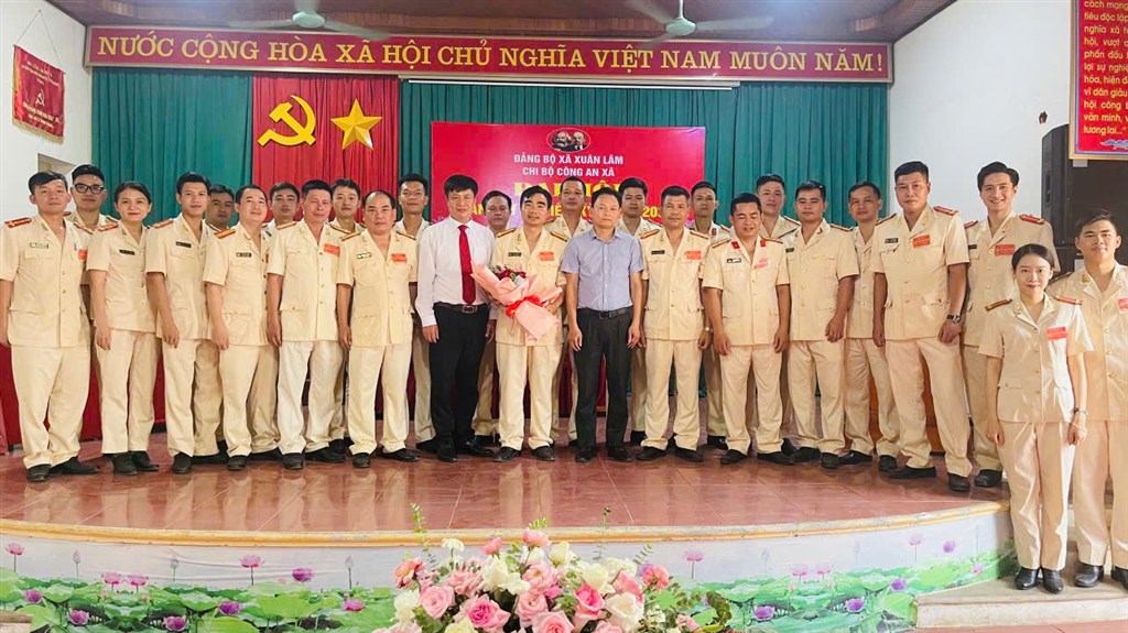 CHI BỘ CÔNG AN XÃ XUÂN LÂM ĐẠI HỘI LẦN THỨ NHẤT,  NHIỆM KỲ 2025 - 2030